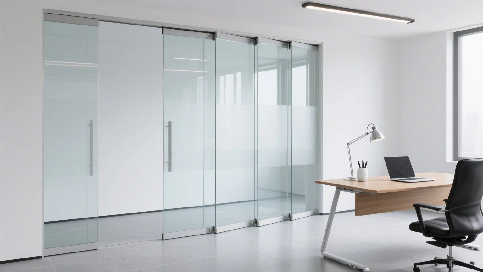 Frameless Glass Partition