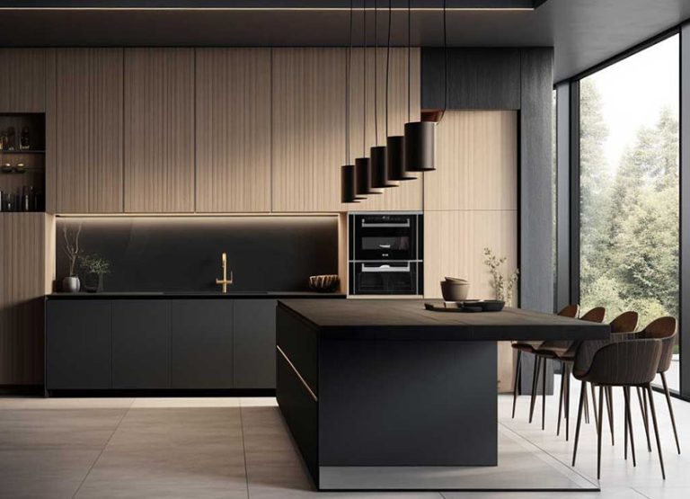 Custom MDF Kitchen Cabinets