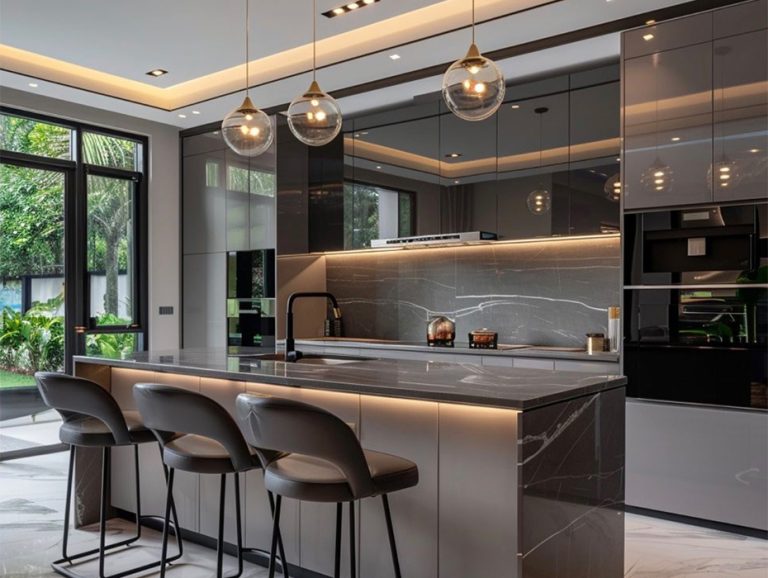 High Gloss Acrylic Kitchen Cabinets