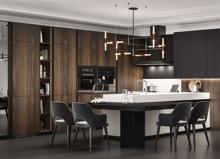 Modern Solid Wood kitchen Cabinet