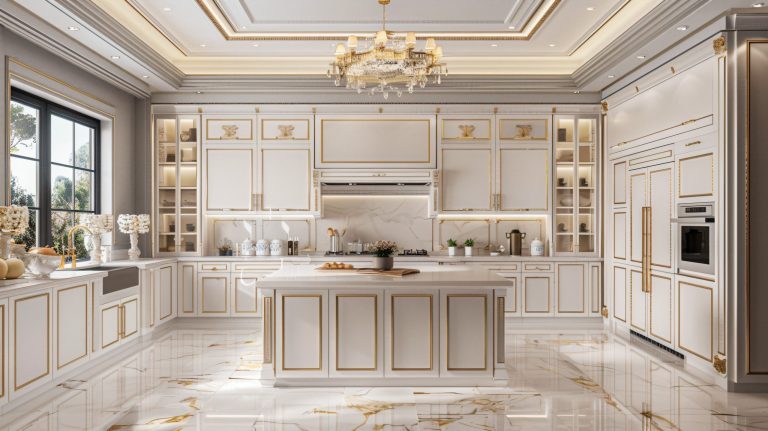 Modern White Kitchen Cabinets