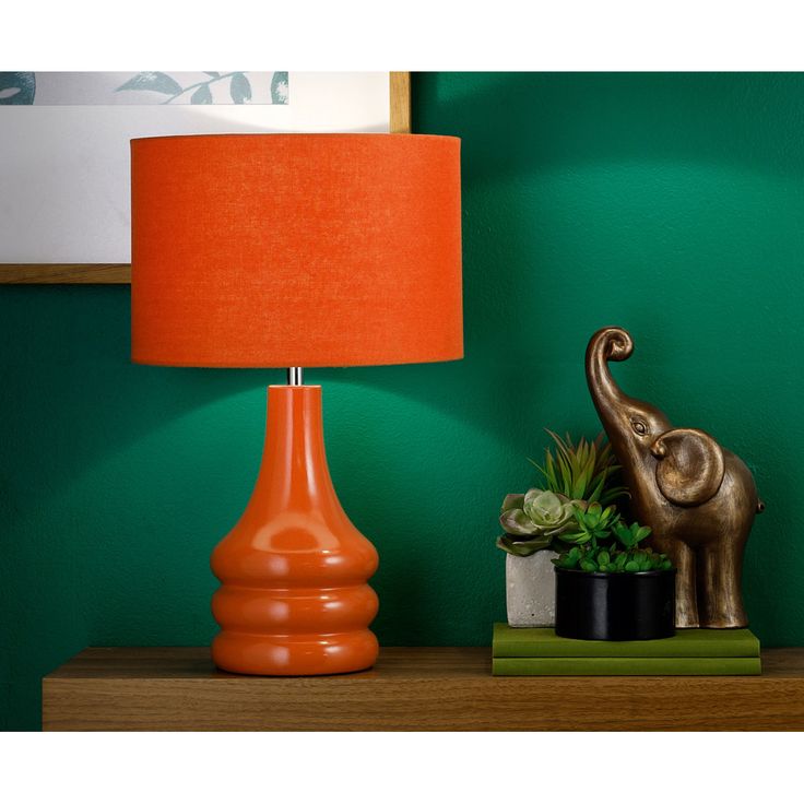 Orange Table Lamp
