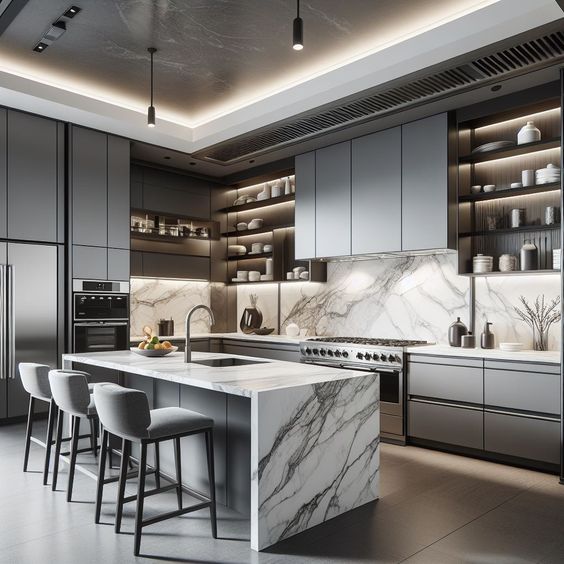 PET Kitchen Cabinets
