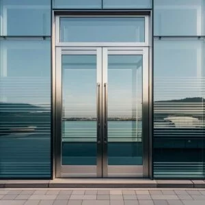 Colored Glass Door