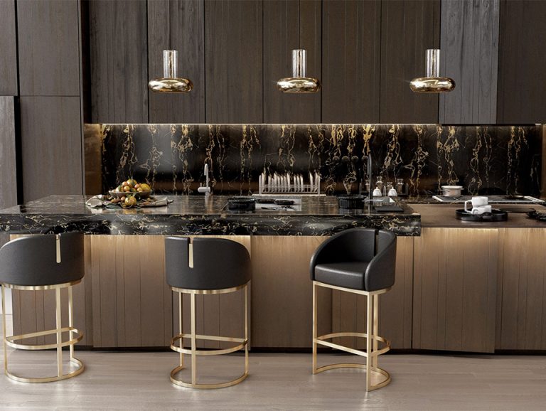Two-tone MDF Kitchen Cabinets