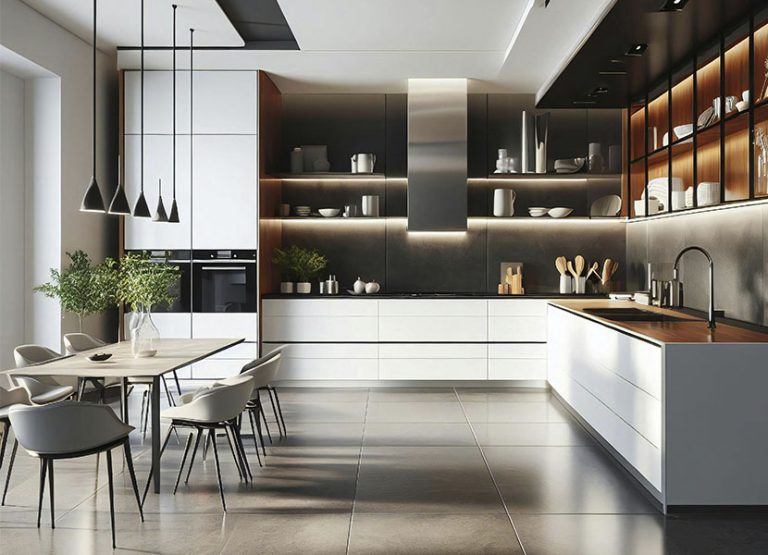 White Melamine Kitchen Cabinets