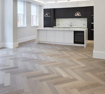 Wood Chevron Floor