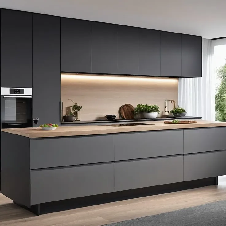 Blue Gray Kitchen Cabinets