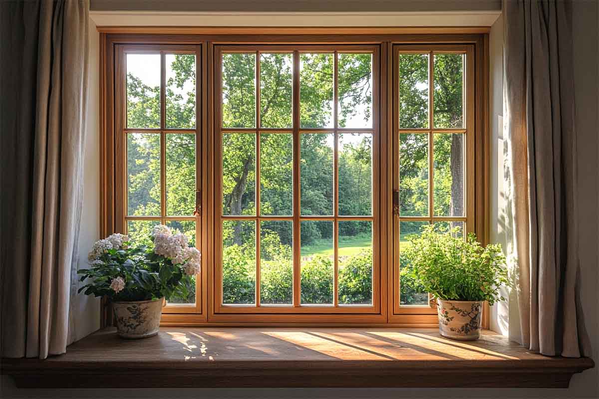 Pine Wooden Windows