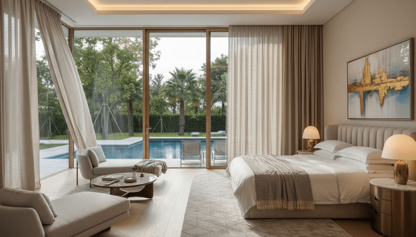 Modern sliding doors perfect
for small or large spaces