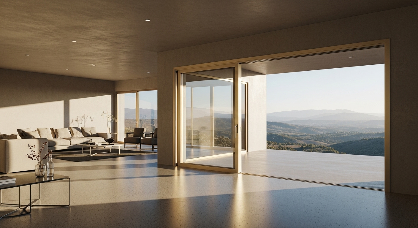 Modern sliding doors perfect
for small or large spaces