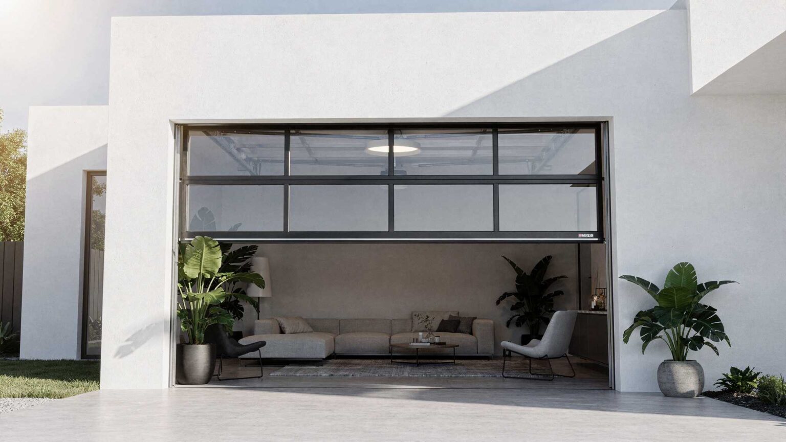 Glass Aluminum Garage Door