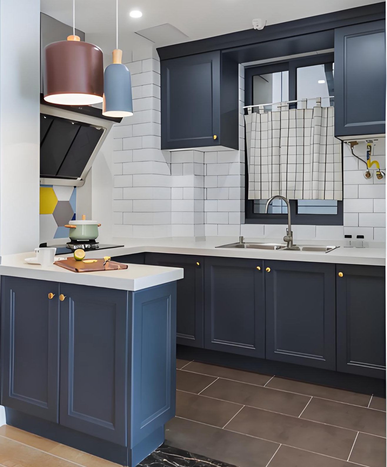 Blue Grey Kitchen Cabinets