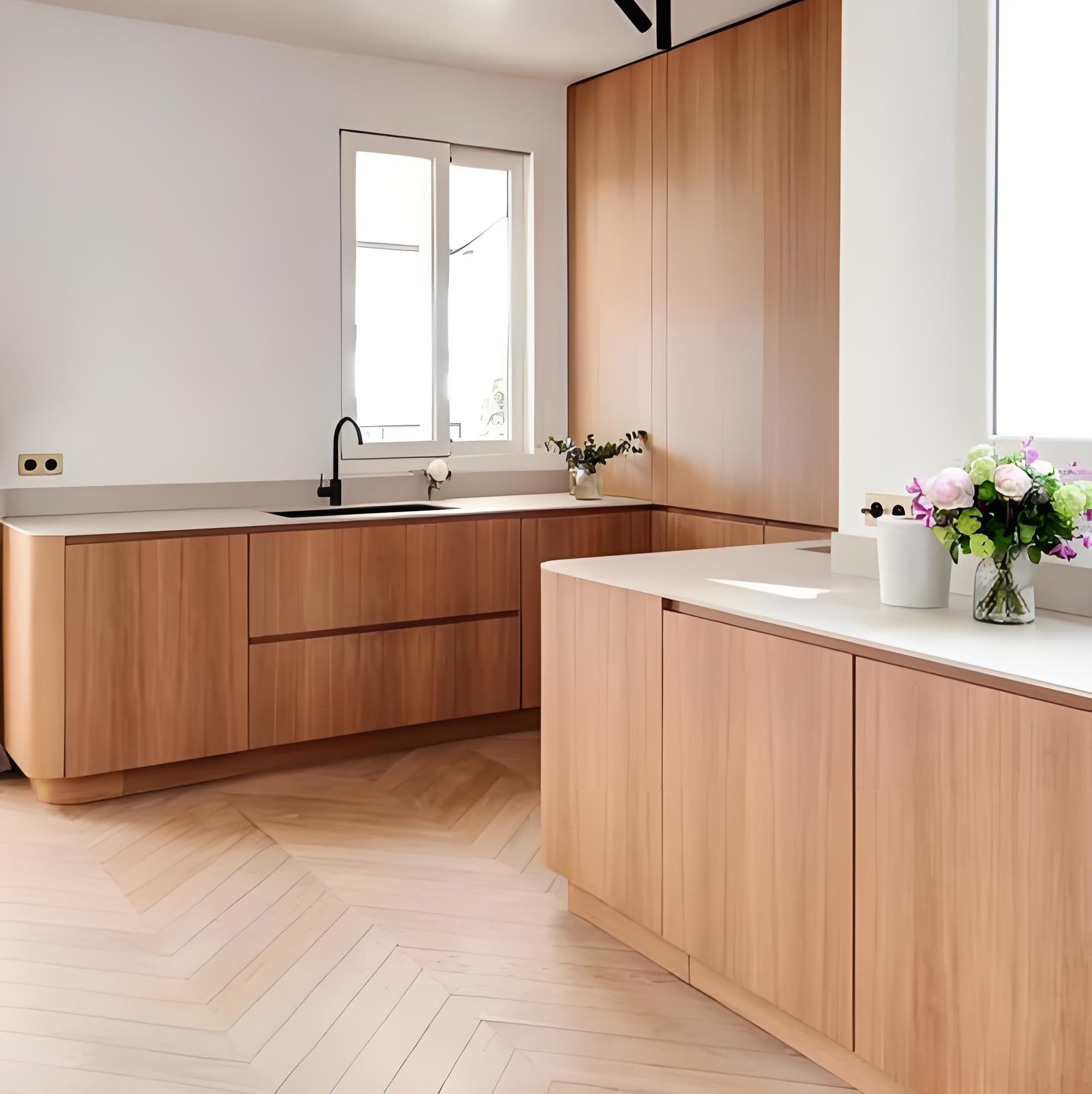 Wood Grain Melamine Cabinets