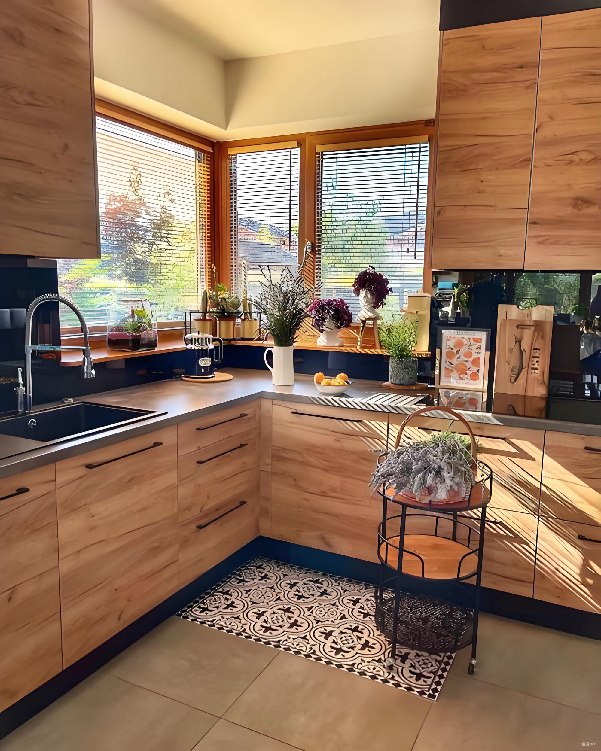 Solid Wood Frameless Kitchen Cabinets