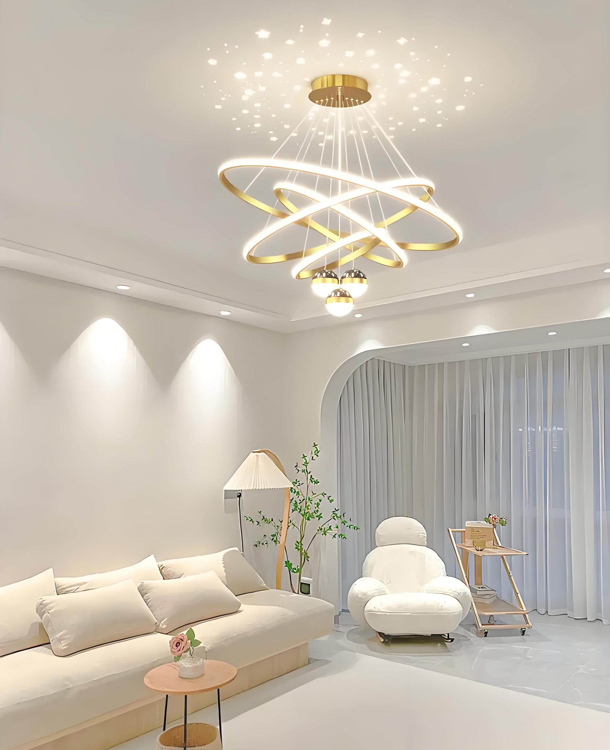 For the home, chandeliers are the striking lighting choice