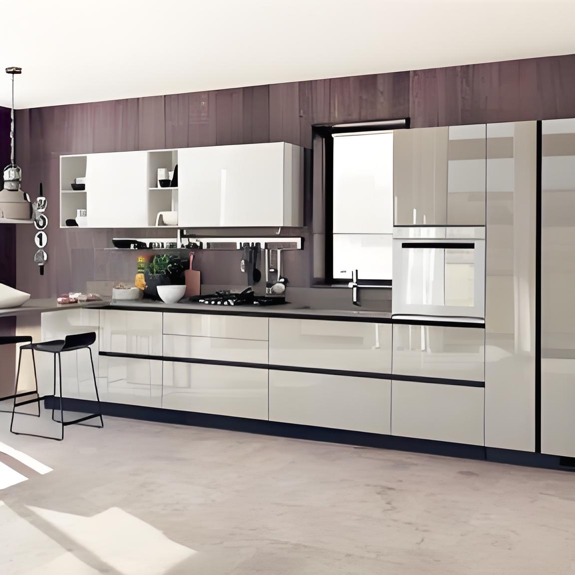 High Gloss MDF Kitchen Cabinets