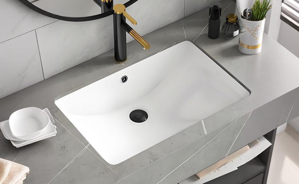 Under-counter bathroom basin